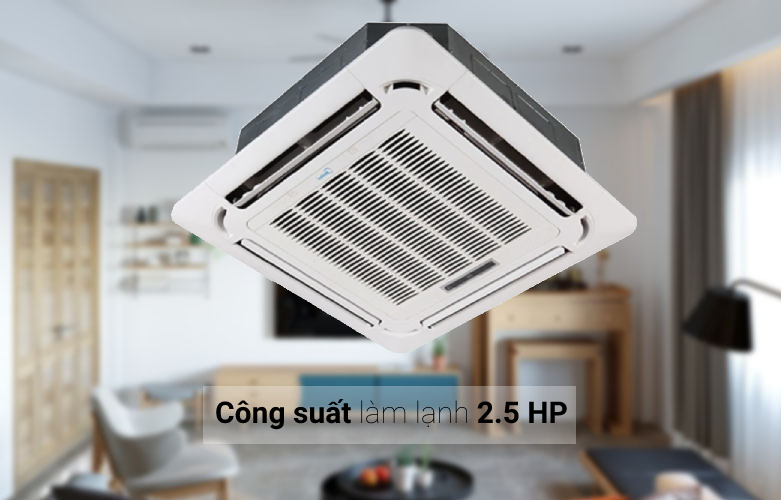 Máy lạnh âm trần Midea inverter 2.5 HP MCD-24CRDN8 là một sự lựa chọn lý tưởng cho các văn phòng, phòng khách với những luồng gió làm lạnh đồng đều, công nghệ tiết kiệm điện năng, chế độ làm nhanh cho bạn cảm giác mát lạnh tức thì, nhiệt độ lý tưởng cho giấc ngủ êm ái. Thiết kế âm trần, sang trọng và trang bị đèn LED tiện lợi Với độ dày dàn lạnh được thiết kế chỉ 205 mm, với kích thước chính xác là 84 x 84 x 20.5 cm, máy lạnh âm trần Midea siêu mỏng này giúp người dùng dễ dàng lắp đặt và chắc chắn nó sẽ trở thành nội thất không thể thiếu để điểm tô thêm cho vẻ sang trọng và nổi bật của ngôi nhà. may-lanh-am-tran-midea-inverter-2-5-hp-mcd-24crdn8-1 Ngoài ra, trên dàn lạnh của Midea inverter 2.5 HP MCD-24CRDN8 được trang bị đèn LED hiển thị nhiệt độ cùng các các thông số tiện lợi, giúp người dùng dễ dàng quan sát các mức nhiệt độ và thực hiện các thao tác điều chỉnh một cách nhanh chóng và dễ dàng hơn, đặc biệt là vào ban đêm. Công suất làm lạnh 2.5 HP, chế độ hút ẩm giúp phòng thông thoáng Máy lạnh Midea Inverter này có công suất làm lạnh là 2.5 HP - 24000 BTU thích hợp làm lạnh cho các không gian văn phòng, phòng khách hoặc phòng ngủ có diện tích từ 30 - 40 m2. Người dùng có thể cân nhắc không gian lắp đặt để máy lạnh có thể phát huy công suất làm mát hiệu quả nhất. may-lanh-am-tran-midea-inverter-2-5-hp-mcd-24crdn8-2 Bên cạnh đó, chức năng hút ẩm của máy lạnh có tác dụng hút bớt độ ẩm trong không khí, đem lại cho bạn cảm giác khô ráo, thoáng mát và dễ chịu. Với chức năng này bạn nên thường xuyên sử dụng vào những ngày mưa hoặc những ngày thời tiết có độ ẩm trong không khí cao. Trang bị luồng gió 360 độ, chức năng làm lạnh nhanh Turbo Máy lạnh âm trần Midea MCD-24CRDN8 có mặt nạ thổi gió được thiết kế đặc biệt kết hợp với luồng gió 360 độ, các cánh quạt đảo sẽ dẫn luồng hơi lạnh luân chuyển khắp không gian, ngay cả các góc khuất trong phòng cũng được mát lạnh đồng đều, đem lại hiệu suất tối ưu và nhanh chóng. may-lanh-am-tran-midea-inverter-2-5-hp-mcd-24crdn8-3 Được trang bị chế độ làm lạnh nhanh Turbo, máy lạnh âm trần này sẽ giúp căn phòng nhanh chóng đạt được nhiệt độ cài đặt mang đến cho người sử dụng cảm giác mát lạnh gần như ngay tức thì khi chúng ta mở máy với máy nén hoạt động ở mức công suất tối đa. may-lanh-am-tran-midea-inverter-2-5-hp-mcd-24crdn8-4 Công nghệ Inverter tiết kiệm điện năng, chế độ ngủ đêm yên tĩnh Công nghệ Inverter và chế độ Eco giúp máy lạnh Midea này không chỉ đem lại khả năng vận hành êm ái, làm lạnh nhanh mà còn giảm thiểu được lượng điện năng tiêu thụ trong quá trình sử dụng, tiết kiệm tối đa chi phí điện năng hàng tháng cho gia đình của bạn. may-lanh-am-tran-midea-inverter-2-5-hp-mcd-24crdn8-5 Khi bạn khởi động chế độ ngủ đêm, máy lạnh này sẽ tự động cân chỉnh nhiệt độ môi trường phù hợp với từng giai đoạn của giấc ngủ, đem đến cảm giác dễ chịu và khắc phục hiện tượng bị lạnh quá lúc nửa đêm, giúp bạn ngủ ngon và ngủ sâu hơn. Chức năng này phù hợp với những gia đình có người già, trẻ nhỏ và các thành viên hay bị thức giấc giữa đêm. may-lanh-am-tran-midea-inverter-2-5-hp-mcd-24crdn8-6 Máy lạnh âm trần Midea inverter 2.5 HP MCD-24CRDN8 được hỗ trợ bảo hành lên đến 24 tháng khi mua hàng tại Phong vũ Midea inverter 2.5 HP MCD-24CRDN8 với thiết kế hiện đại, khả năng làm mát nhanh chóng kết hợp với nhiều chức năng giúp bảo vệ sức khỏe cho gia đình bạn sẽ mang đến một trải nghiệm tuyệt vời. Hãy đến Phong Vũ sở hữu sản phẩm này với mức giá ưu đãi và còn được hỗ trợ bảo hành lên đến 24 tháng. | Công suất làm lạnh 30390000.5HP