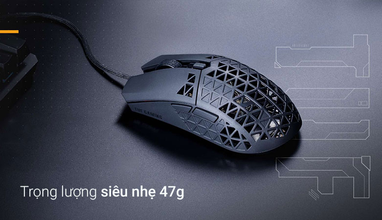 Chuột gaming ASUS TUF M4 AIR | Trọng lượng siêu nhẹ