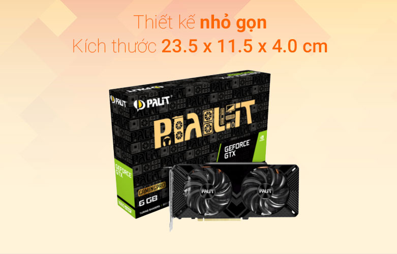 Card màn hình Palit GTX 1660 Super GP 6GB GDDR6 192bit | Thiết kế nhỏ gọn