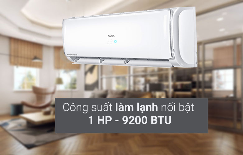 Máy lạnh AQUA AQA-KCRV10TH Inverter 1 HP | công suất làm lạnh nổi bật