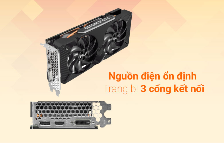 Card màn hình Palit GTX 1660 Super GP 6GB GDDR6 192bit | Nguồn điển ổn định