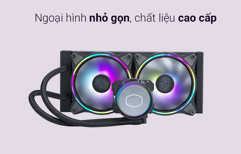 Tản nước CPU AIO Cooler Master ML240 ILLUSION ARGB Gen2 | Ngoại hình nhỏ gọn