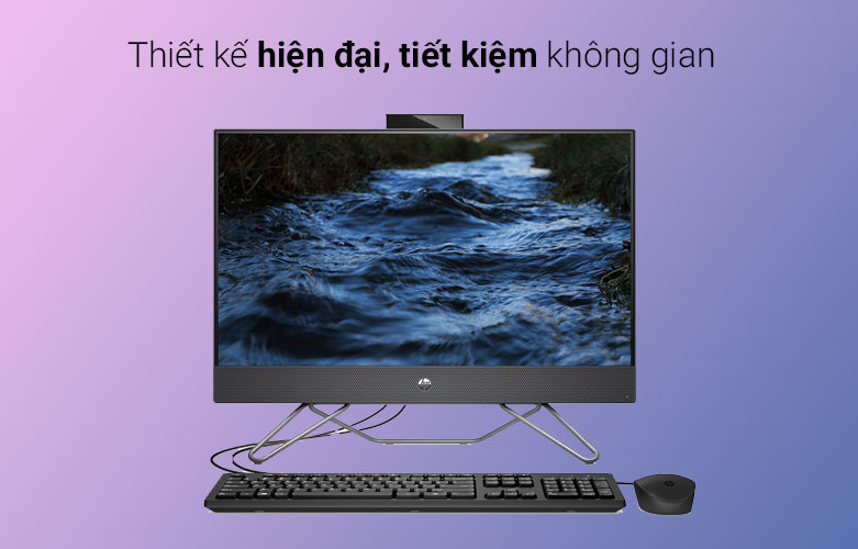 PC HP AIO 205 Pro G8 5R3F2PA | Thiết kế hiện đại