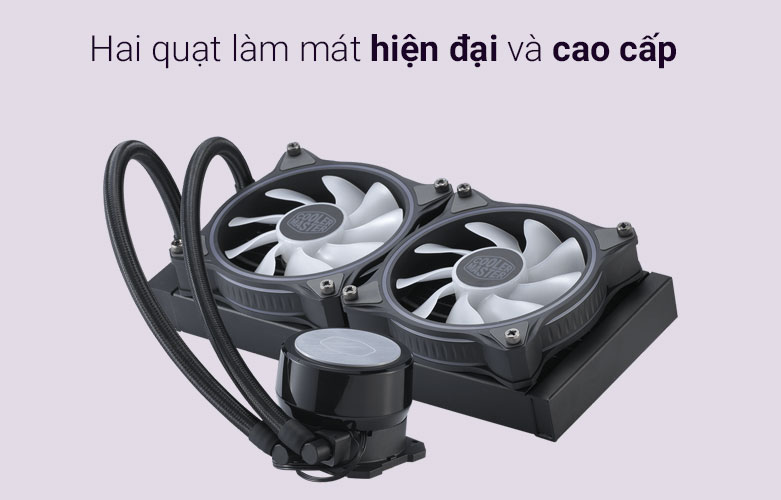 Tản nước CPU AIO Cooler Master ML240 ILLUSION ARGB Gen2 | Hai quạt mát hiện đại