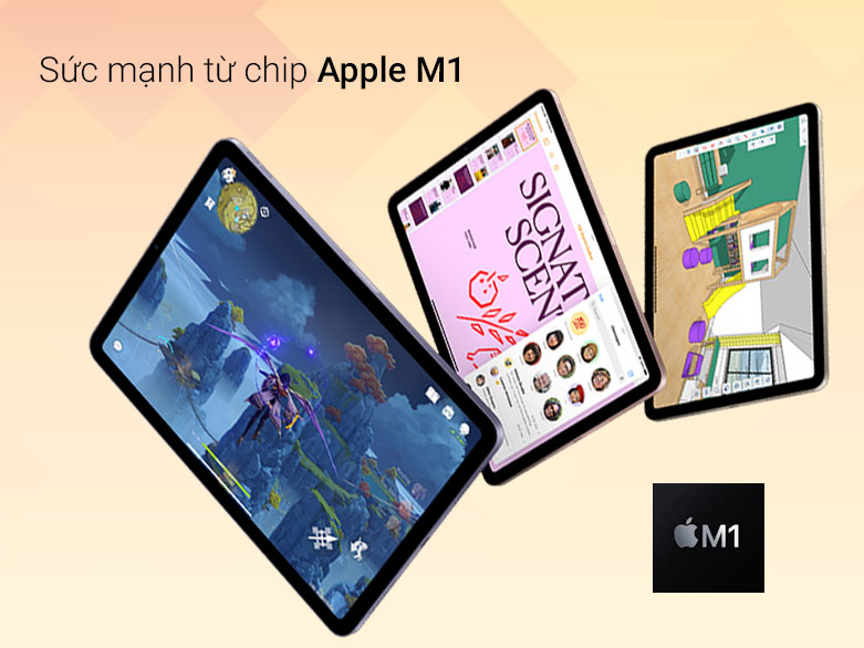 iPad Air 5 (2022) 10.9 inch Wifi 64GB (MM9C3ZA/A) (Space Grey) | Hiệu năng mạnh mẽ