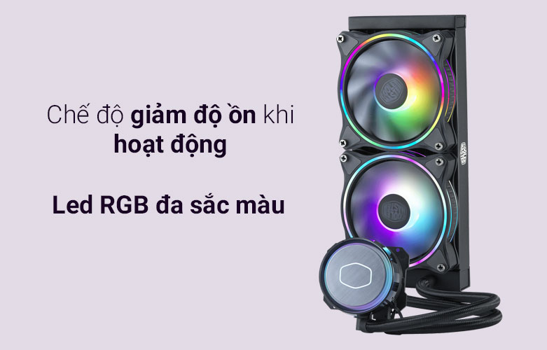 Tản nước CPU AIO Cooler Master ML240 ILLUSION ARGB Gen2 | Led RGB đa sắc màu