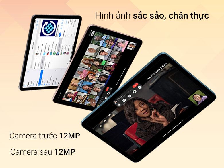 Hình ảnh sắc sảo, chân thực với camera sau 12MP, camera trước có độ phân giải 12MP