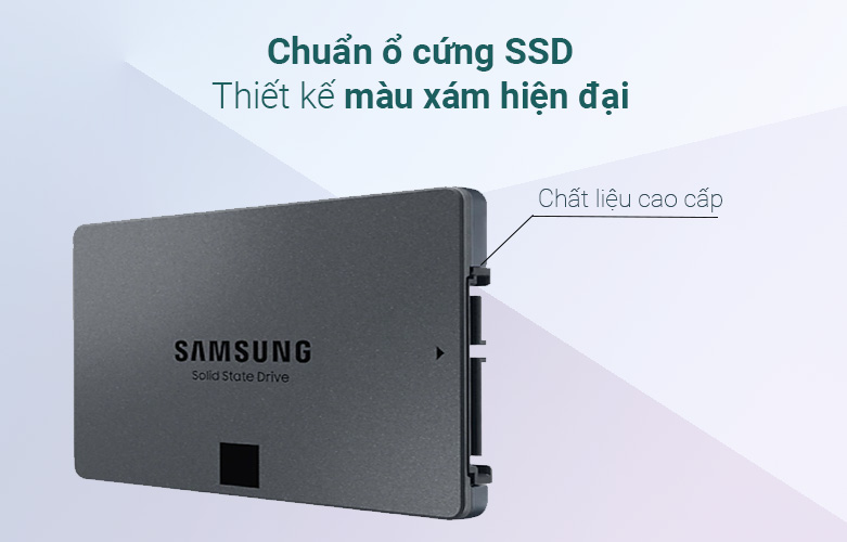 Ổ cứng SSD Samsung 870 QVO 1TB 2.5 inch (MZ-77Q1T0BW) | Màu xám hiện đại