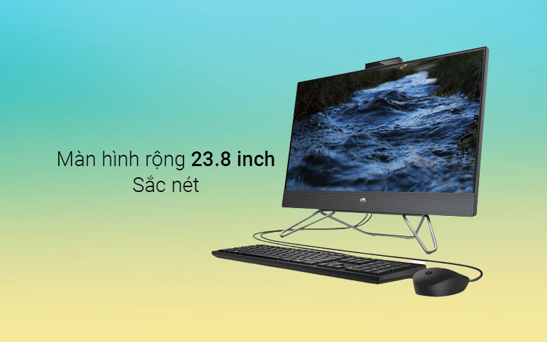 PC HP AIO 205 Pro G8 23.8 inch Full HD (5R3F1PA) | Màn hình rộng 23.8 inch