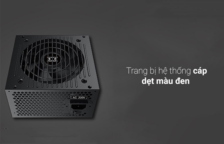 Power Xigmatek X-Power III 650 (600W, 230V) | Trang bị cáp dẹt màu đen