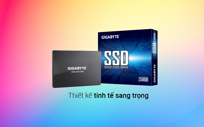 Ổ cứng SSD Gigabyte 256GB Sata III 2.5inch GP-GSTFS31256GTND | Thiết kế tinh tế