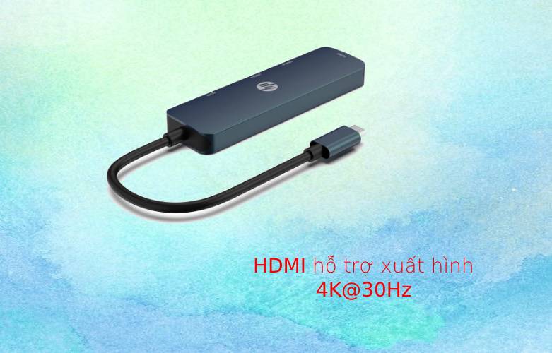 Hub Type C 5in1 HP DHC-CT203 8YJ85AA | HDMI hỗ trợ thuyết trình