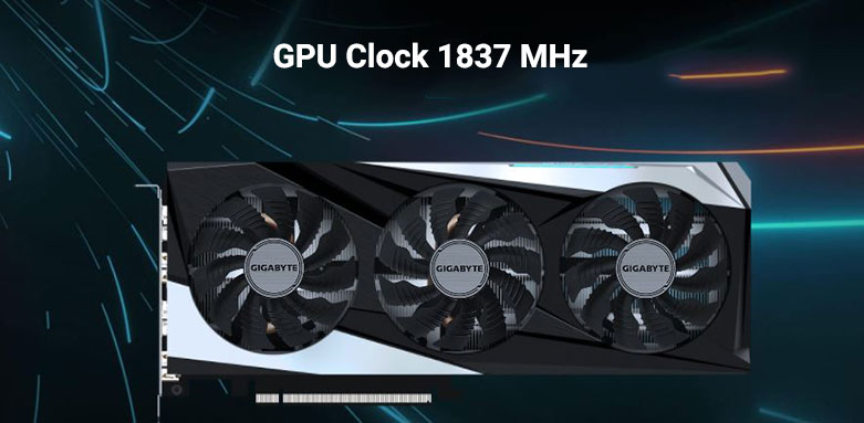 Card màn hình Gigabyte GeForce RTX 3060 GAMING OC 12G (GV-N3060GAMING OC-12GD) | GPU clock 1837