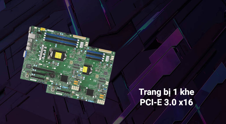 Bo mạch chủ Supermicro MBD-X11SCL-F-O (C242 Single LGA 1151) (MBD-X11SCL-005) |  Trang bị khe PCI