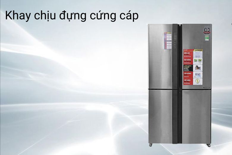 Tủ lạnh Sharp Inverter 626 lít SJ-FX630V-ST | Khay chịu đựng cứng cáp