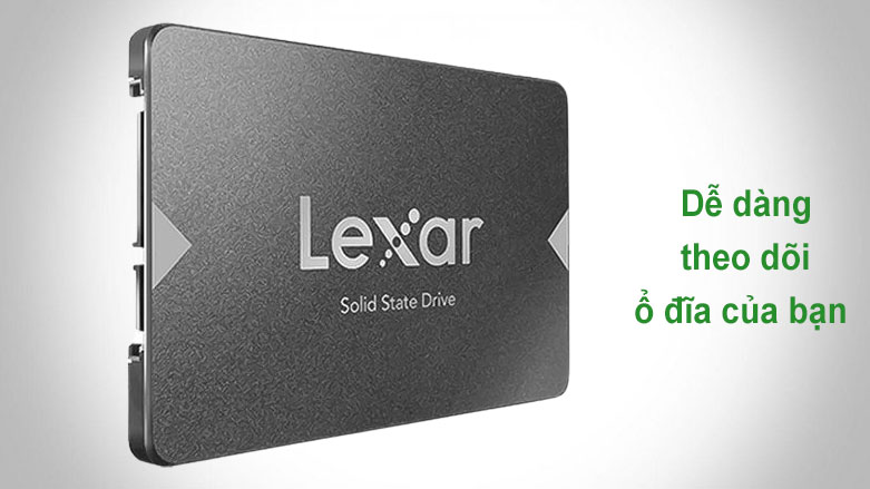 Ổ cứng SSD Lexar 2.5" 128GB Sata III 6Gb/s | Dễ dàng theo dõi ổ đĩa