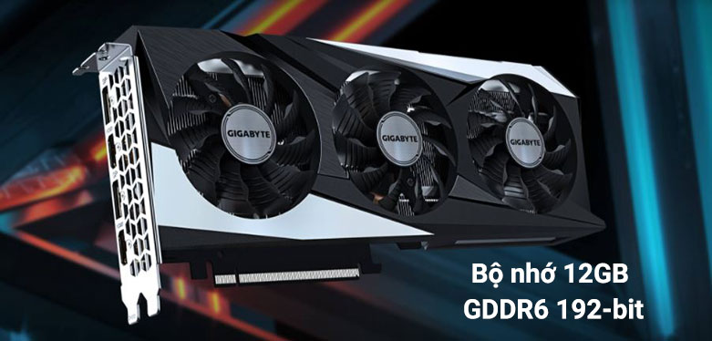 Card màn hình Gigabyte GeForce RTX 3060 GAMING OC 12G (GV-N3060GAMING OC-12GD) |  Bộ nhớ 12Gb