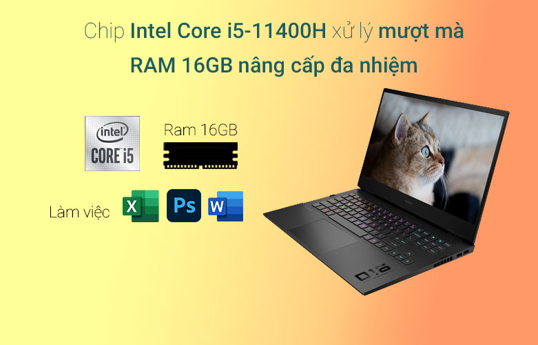 Laptop HP OMEN 16-b0178TX | Chip xử lý mượt mà đa nhiệm