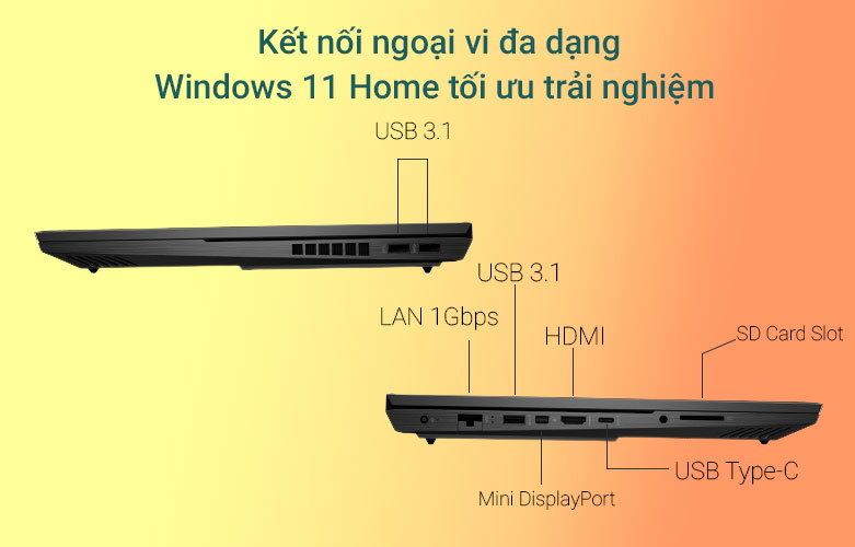 Laptop HP OMEN 16-b0178TX | Đa dạng cổng kết nối