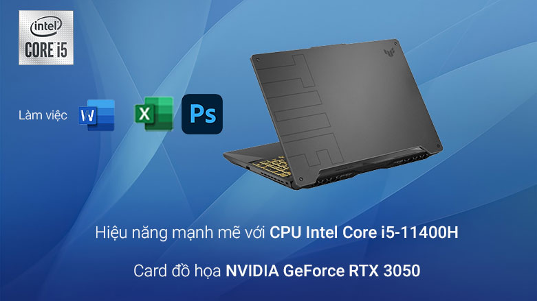 Laptop ASUS TUF Gaming FX506HC-HN144W 90NR0724-M00FJ0 | Hiệu năng mạnh mẽ