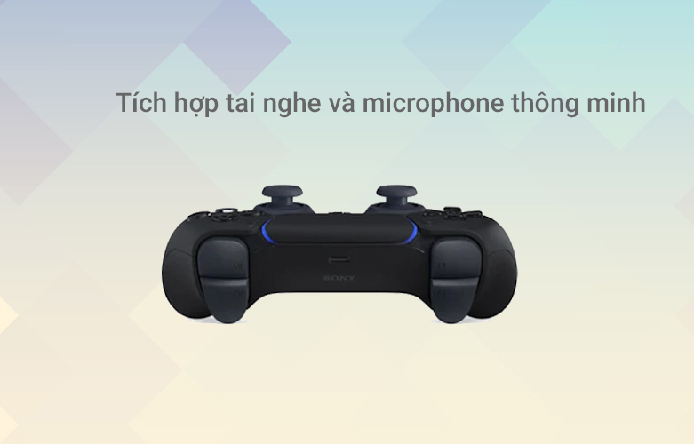 Tay cầm Game Pad không dây Sony Playstation PS5 DUALSENSE Black | Tích hợp tai nghe thông minh