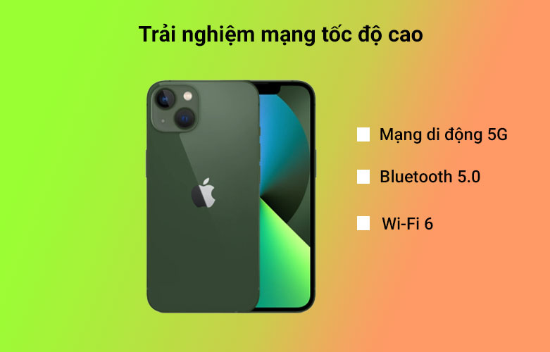 Điện thoại di động iPhone 13 128GB Green (MNGK3VN/A) | Trải nghiệm tốc độ cao