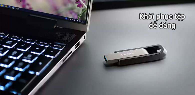 Ổ USB 64GB SanDisk Extreme Go | Khôi phục tệp dễ dàng