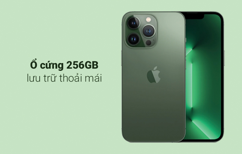 Điện thoại di động iPhone 13 Pro 256GB Alpine Green | Ổ cứng lưu trữ lớn