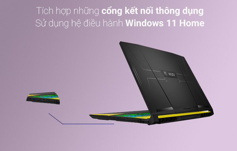 Laptop MSI Crosshair 15 B12UEZ-460VN | Đa dạng cổng kết nối