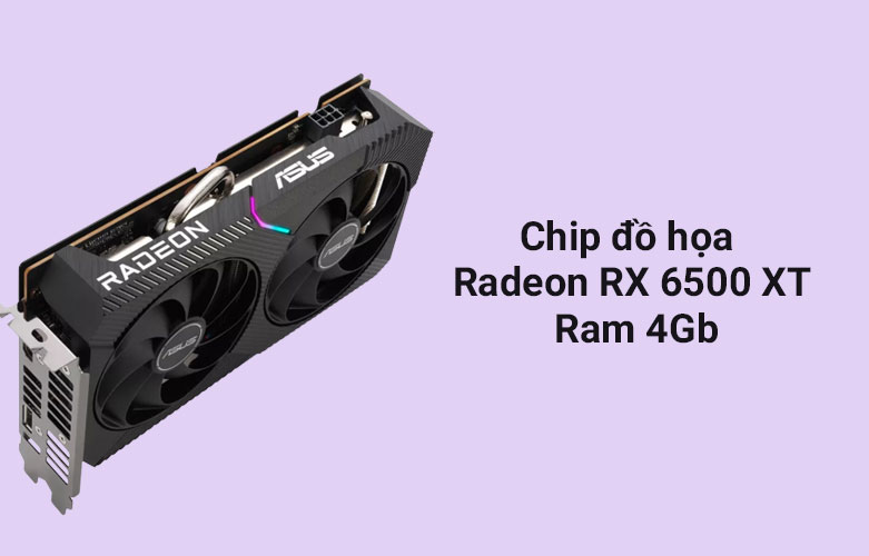 Card màn hình ASUS Dual Radeon RX 6500 XT OC Edition 4GB GDDR6 | Chip đồ họa đa dạng