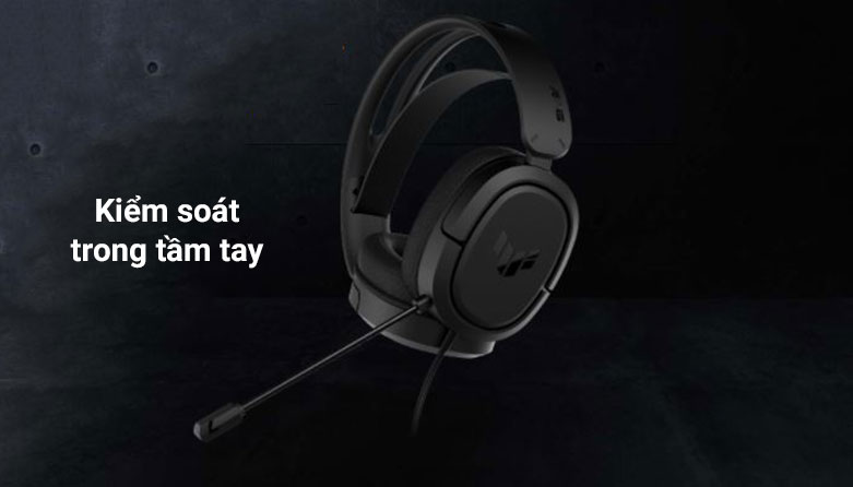 Tai nghe ASUS TUF GAMING H1 | Kiểm soát trong tầm tay