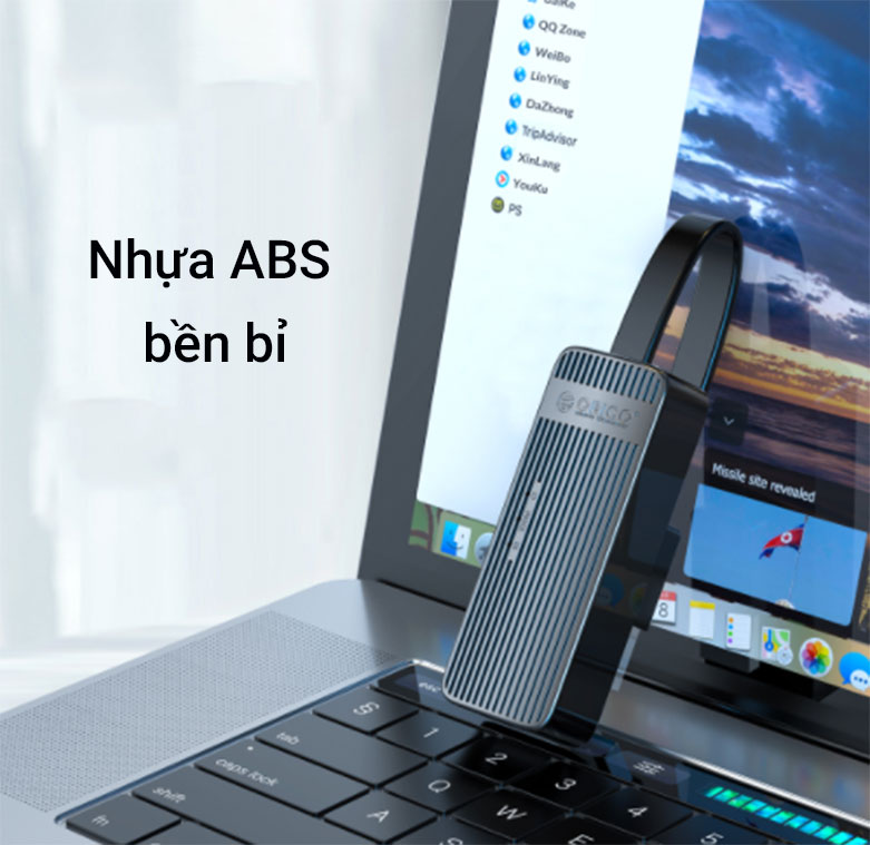 Bộ chuyển USB 3.0 sang LAN ORICO UTK-U3-BK (Đen) | Chất liệu bền bỉ