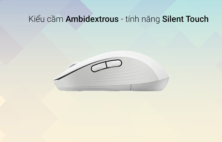 Chuột không dây Logitech M650L | Kiểu cầm đối xứng