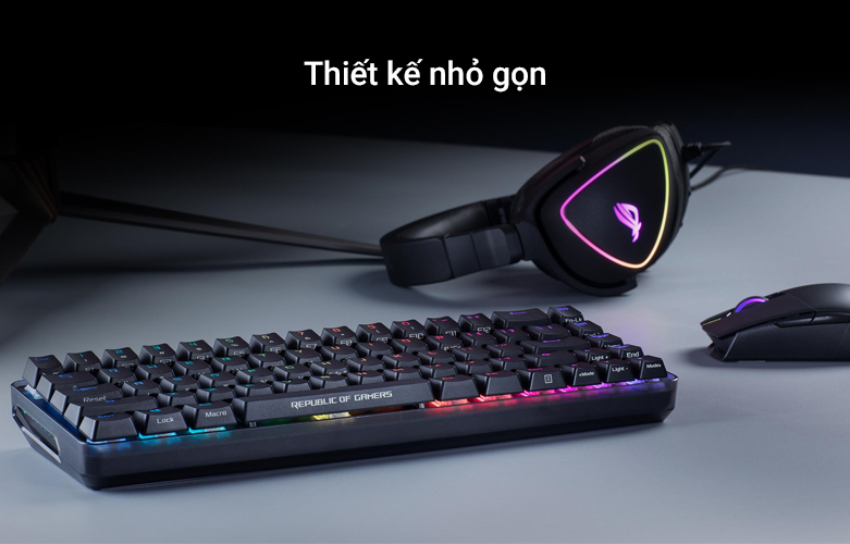 Bàn phím cơ không dây ASUS ROG Falchion | Thiết kế nhỏ gọn