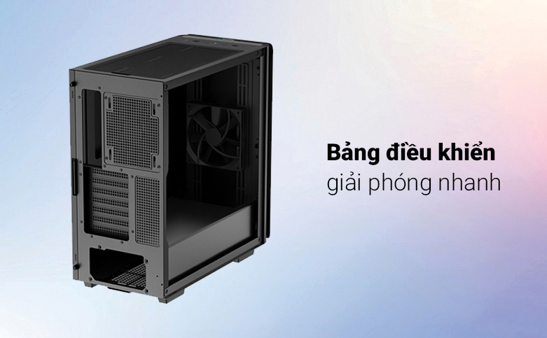 Thùng máy/ Case Deepcool CK500 Black (2 Fan) | Bảng điều khiển giải phóng nhanh