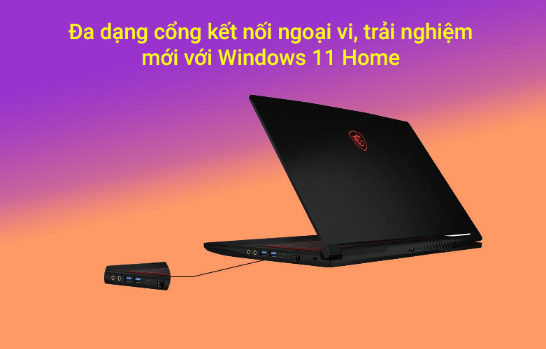 Laptop MSI GF63 Thin 11SC-664VN | Đa dạng cổng kết nối