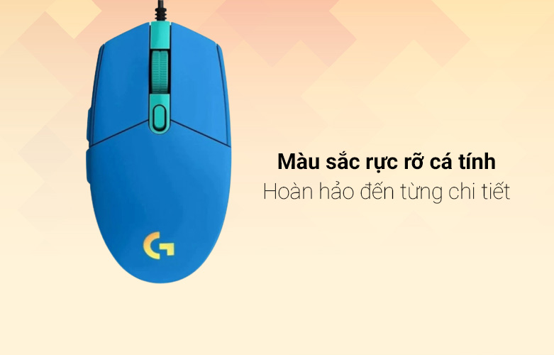 Chuột gaming Logitech G203 (910-005798) (Xanh dương) | Màu sắc rực rỡ cá tính