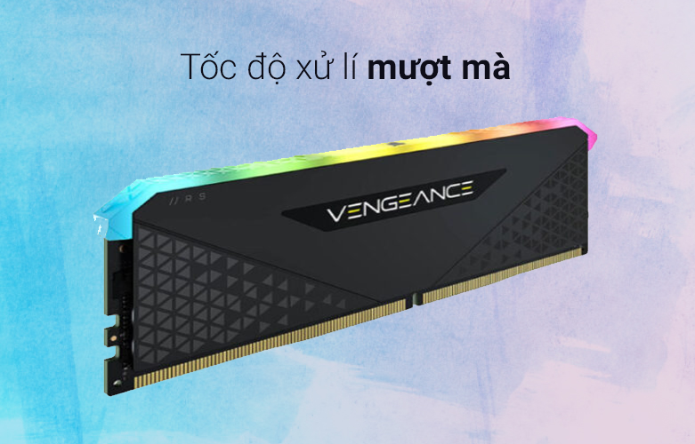 RAM desktop CORSAIR Vengeance RGB RS DDR4 3200MHz (CMG32GX4M2E3200C16) | Tốc độ xử lý mượt mà