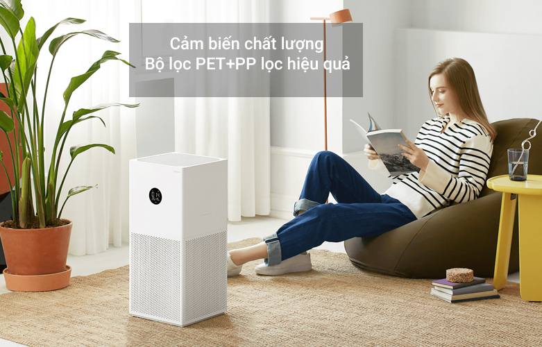 Máy lọc không khí Xiaomi Mi Air Purifier 4 lite BHR5274GL | Cảm biến chất lượng