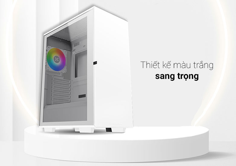 Case Xigmatek LUX A ARTIC- EN47833 | Thiết kế màu trắng sang trọng