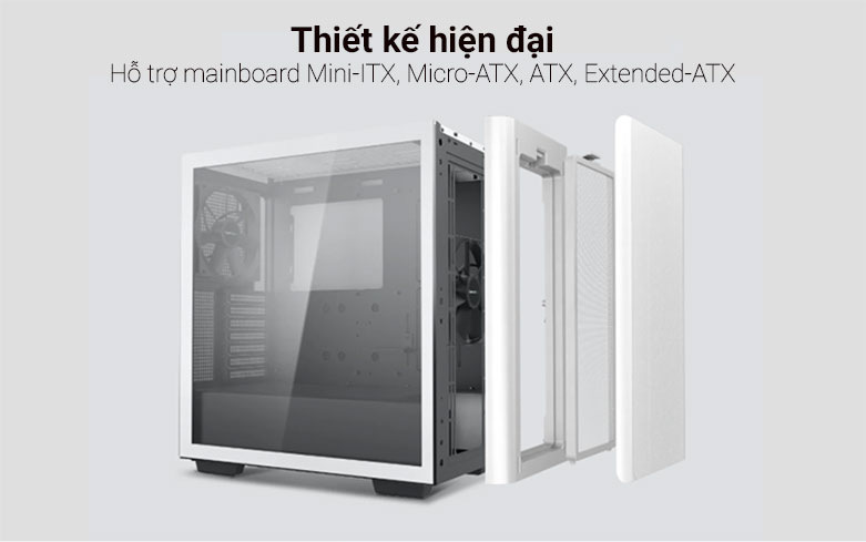 Thùng máy Deepcool CK500 WH (3 Fan ARGB + 1 Fan Black) | Thiết kế hiện đại