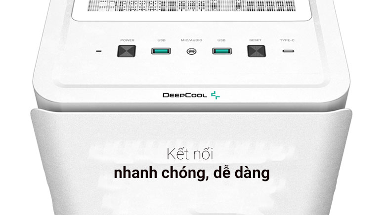 Thùng máy Deepcool CK500 WH (3 Fan ARGB + 1 Fan Black) | Kết nối nhanh chóng dễ dàng