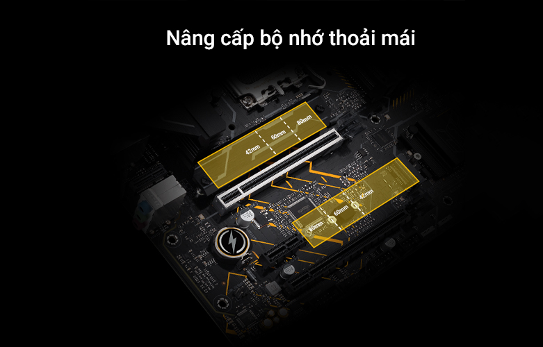 Mainboard ASUS TUF GAMING B660M-E D4 | Nâng cấp bộ nhớ bền bỉ 