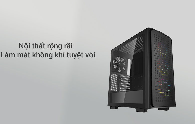 Thùng máy/ Case Deepcool CK560 Black | Nội thất rộng rãi