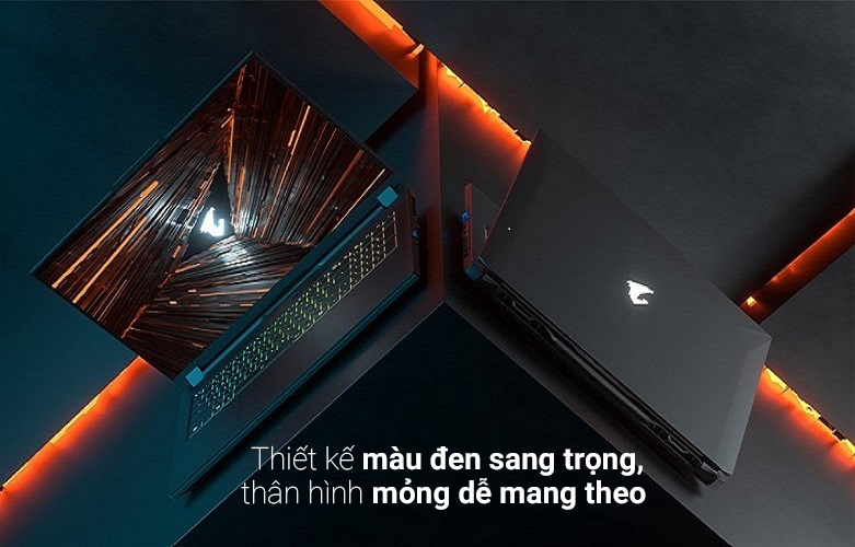 Laptop Gigabyte Aorus 17 XE5-73VN534GH | Thiết kế màu đen sang trọng
