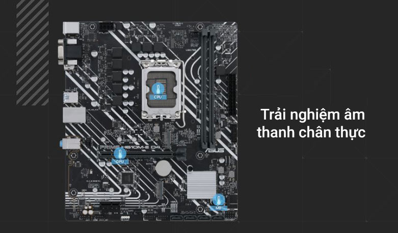 Mainboard ASUS PRIME H610M-E D4 | Trải nghiệm âm thanh chân thực