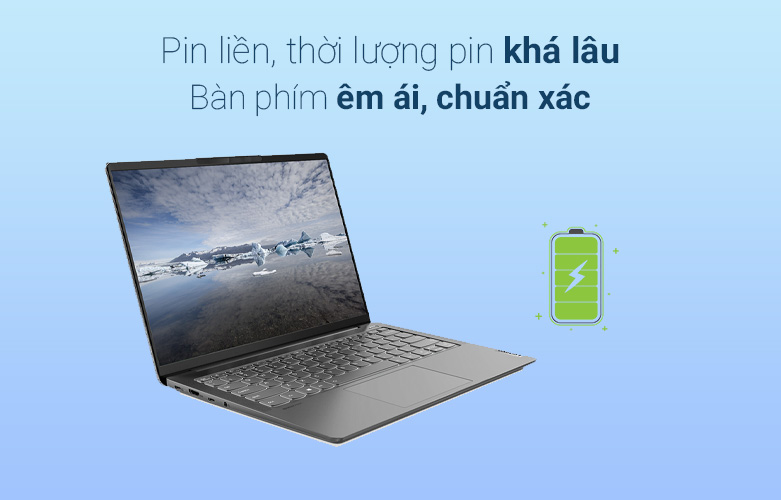 Laptop Lenovo IdeaPad 5 Pro 14ITL6-82L300KSVN | Thời lượng pin khá lâu