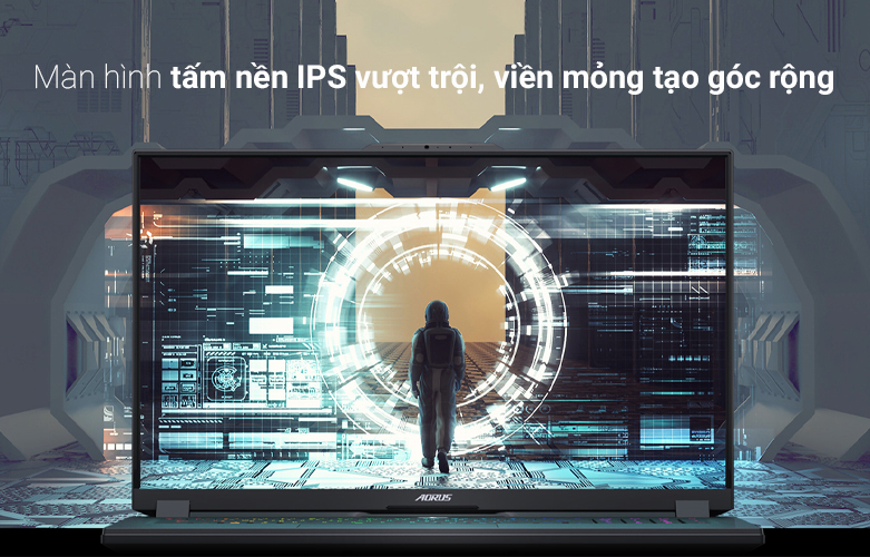 Laptop Gigabyte Aorus 17 XE5-73VN534GH | Viền mỏng tạo góc rộng