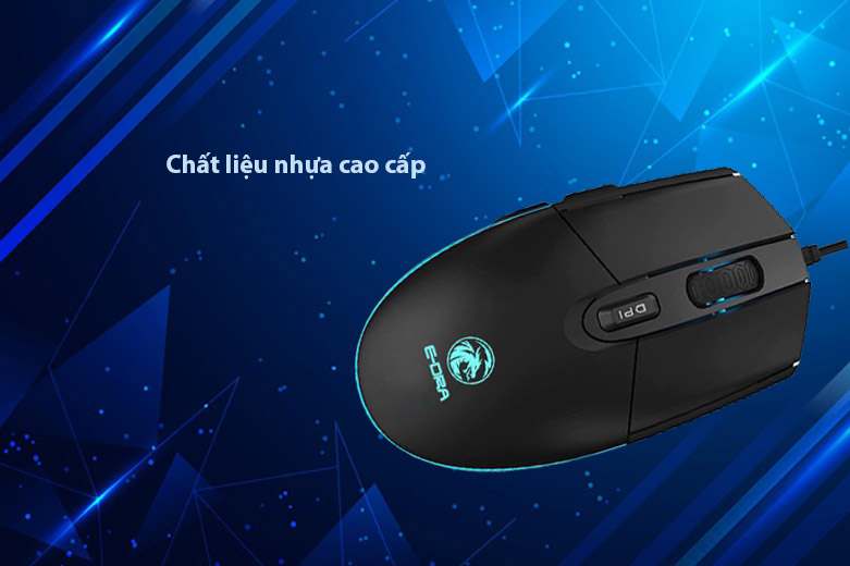 Chuột gaming E-dra EM6102 | Chất liệu nhựa cao cấp