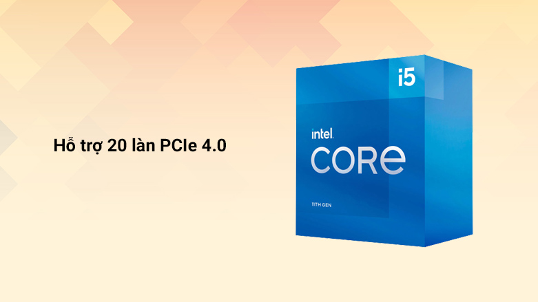 CPU Intel Core i5-11400 | Hỗ trợ 20 làn PCIE